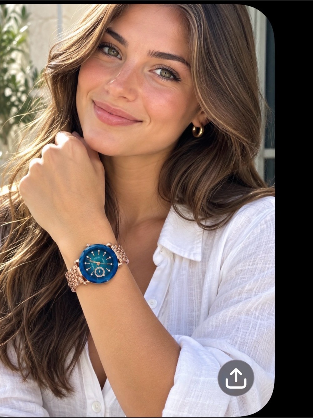 Sparkly 3D Crystal Quartz Watch